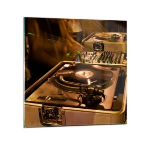 Schilderen op glas - Voel je de kracht? - 30x30 cm