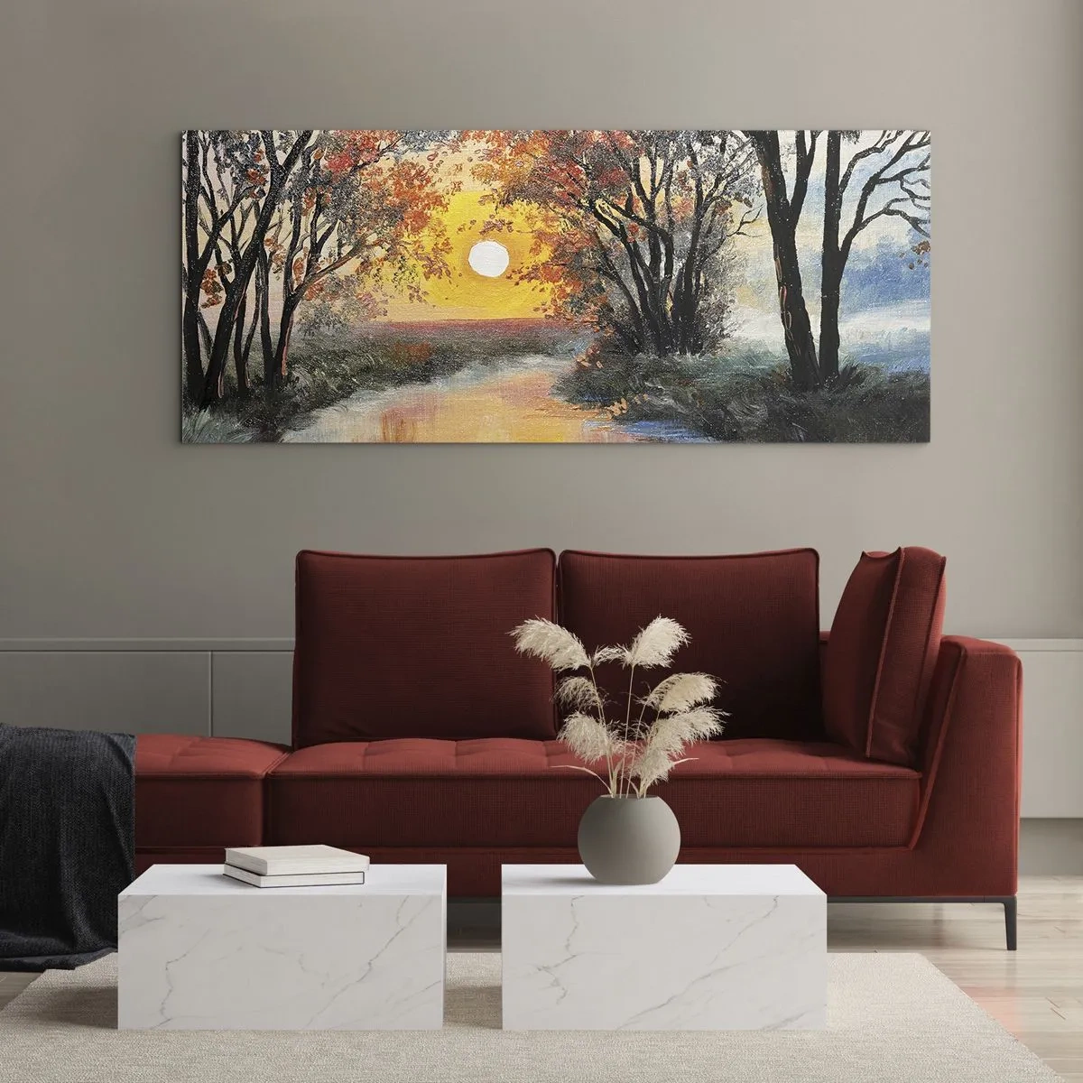 Schilderen op glas - Herfst vibes - 100x40 cm