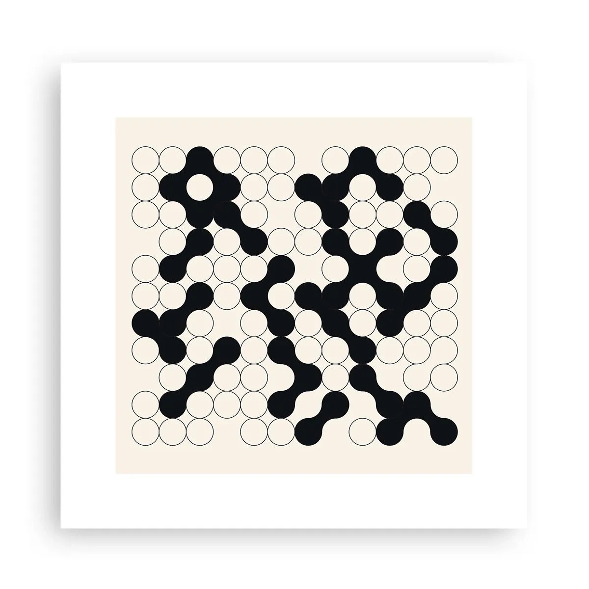 Poster - Chinees spel – variatie - 30x30 cm