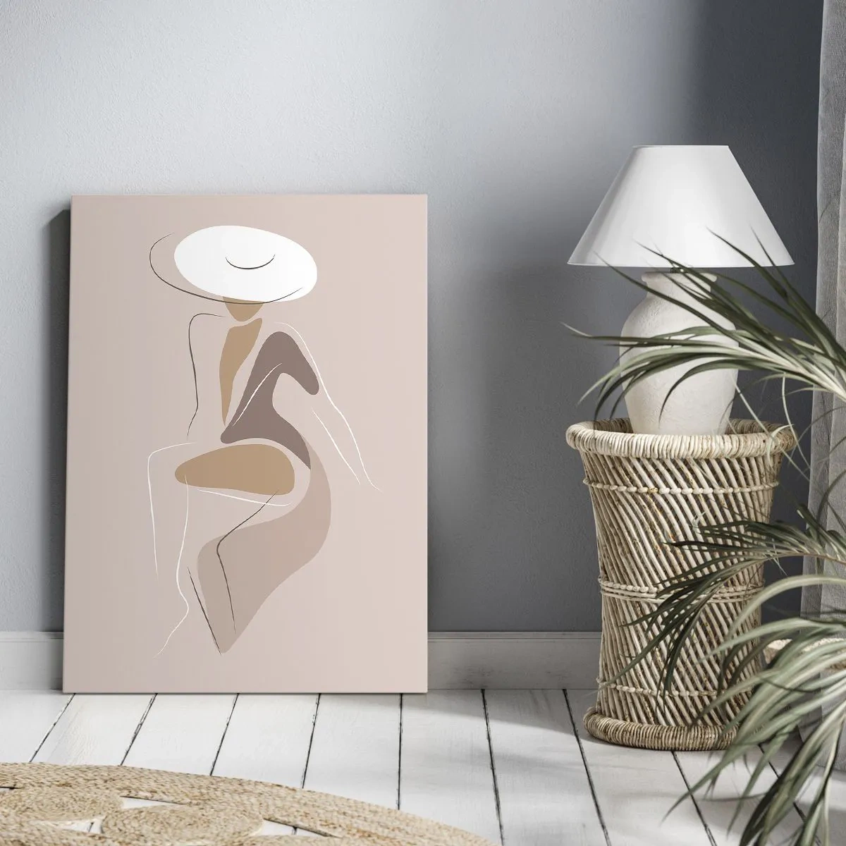 Schilderen op canvas - Een dame zijn - 80x120 cm