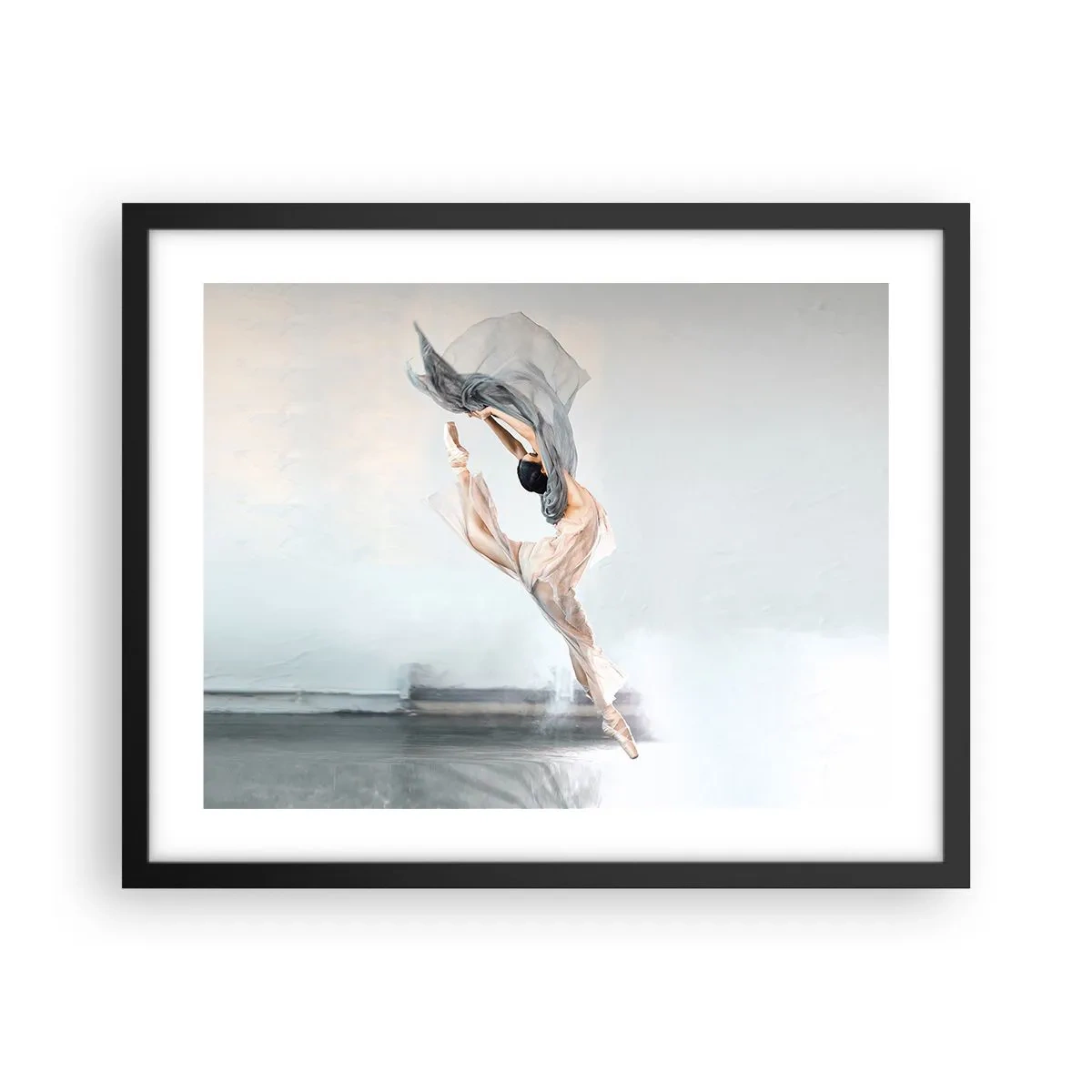 Poster in een zwarte lijst - In dans vervoering - 50x40 cm