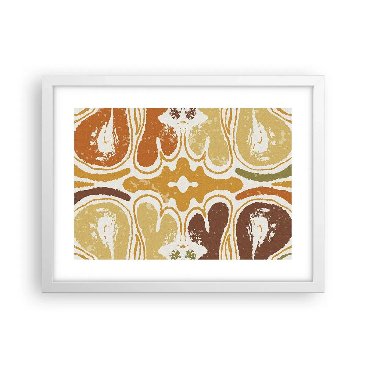 Poster in een witte lijst - Sentimentele abstractie - 40x30 cm