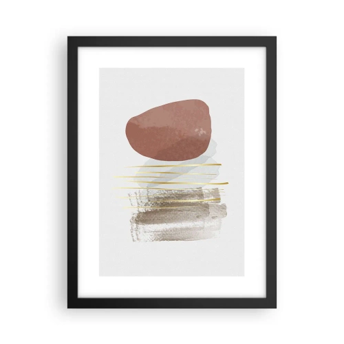 Poster in een zwarte lijst - Abstracte zuilengalerij - 30x40 cm