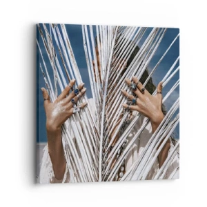 Schilderen op canvas - Het meisje van de sjamaan? - 30x30 cm