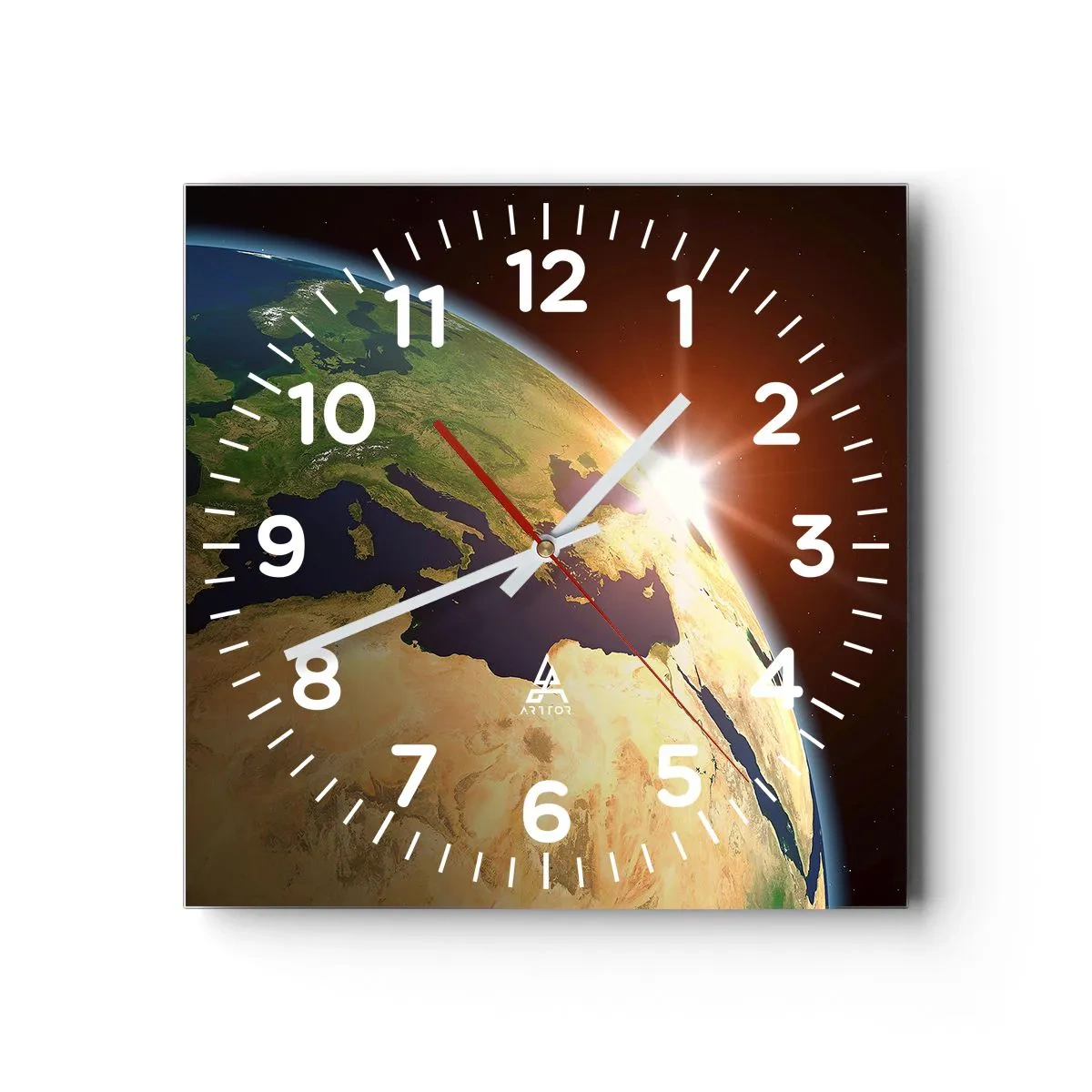 Wandklok - Klok - Zonsopgang - 30x30 cm