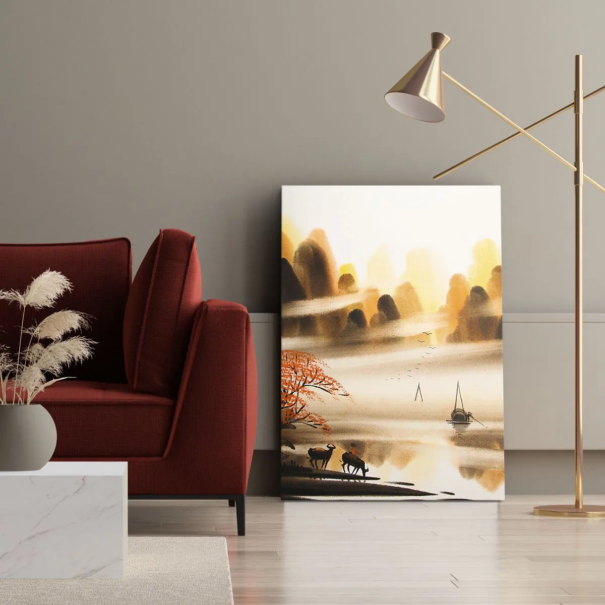 Schilderen op canvas - Verder dan het Verre Oosten - 50x70 cm