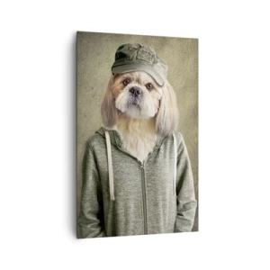 Schilderen op canvas - Ik heb liever losser - 80x120 cm