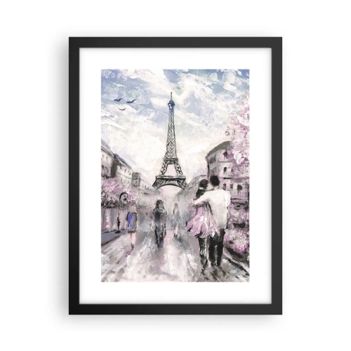 Poster in een zwarte lijst - Hoe verliefd te worden is alleen in ... - 30x40 cm