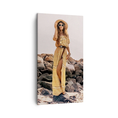 Schilderen op canvas - De magie van stenen - 45x80 cm