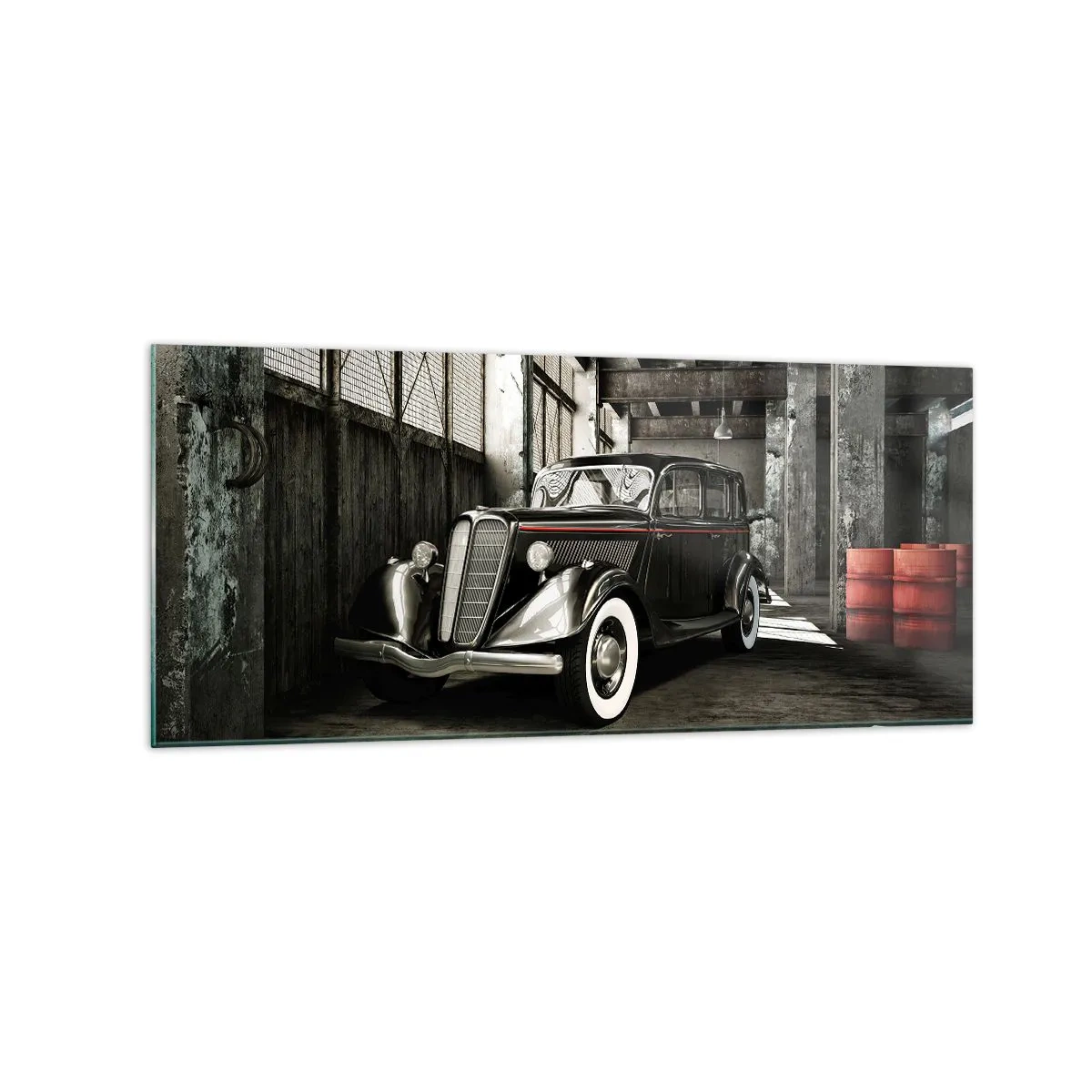 Schilderen op glas - De eeuwige elegantie van de jaren 30 - 120x50 cm