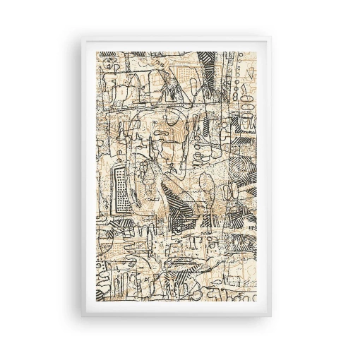 Poster in een witte lijst - Het wacht om te worden gedecodeerd - 61x91 cm