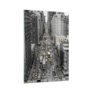 Schilderen op glas - New Yorks leven - 70x100 cm