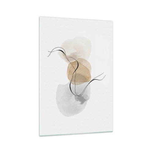 Schilderen op glas - Lucht kralen - 70x100 cm