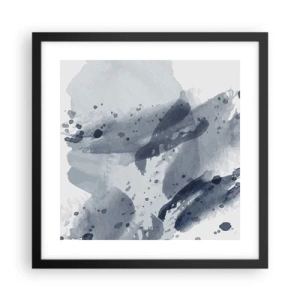 Poster in een zwarte lijst - Een onderzoek naar de aard van water - 40x40 cm