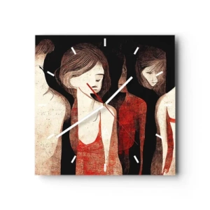 Wandklok - Klok - Madonna's van duisternis - 30x30 cm