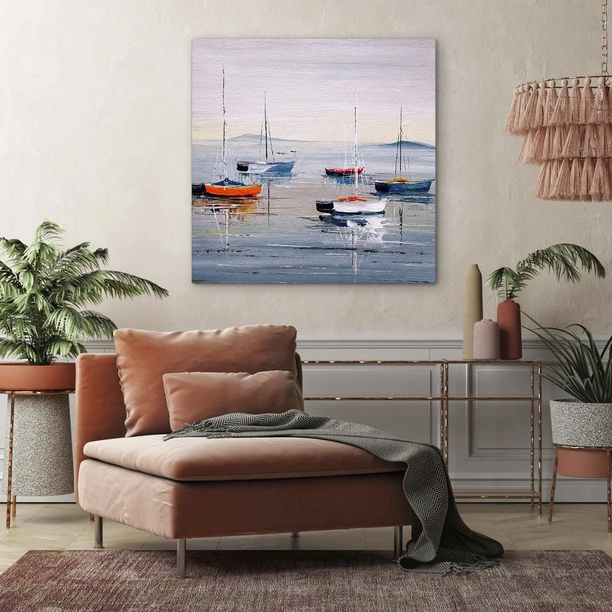 Schilderen op canvas - Een welverdiende rust - 50x50 cm