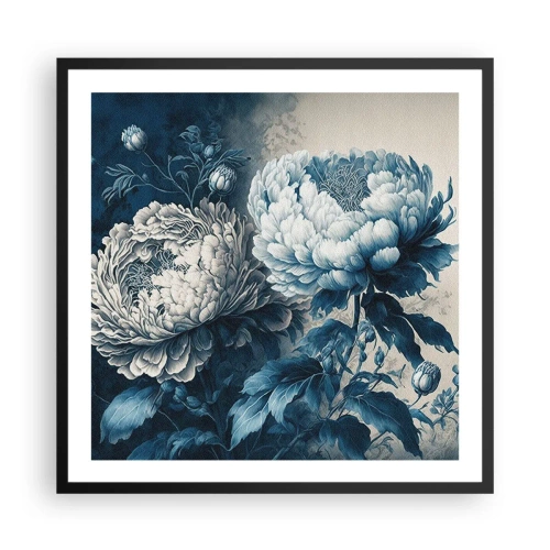 Poster in een zwarte lijst - Bij elkaar passend paar - 60x60 cm