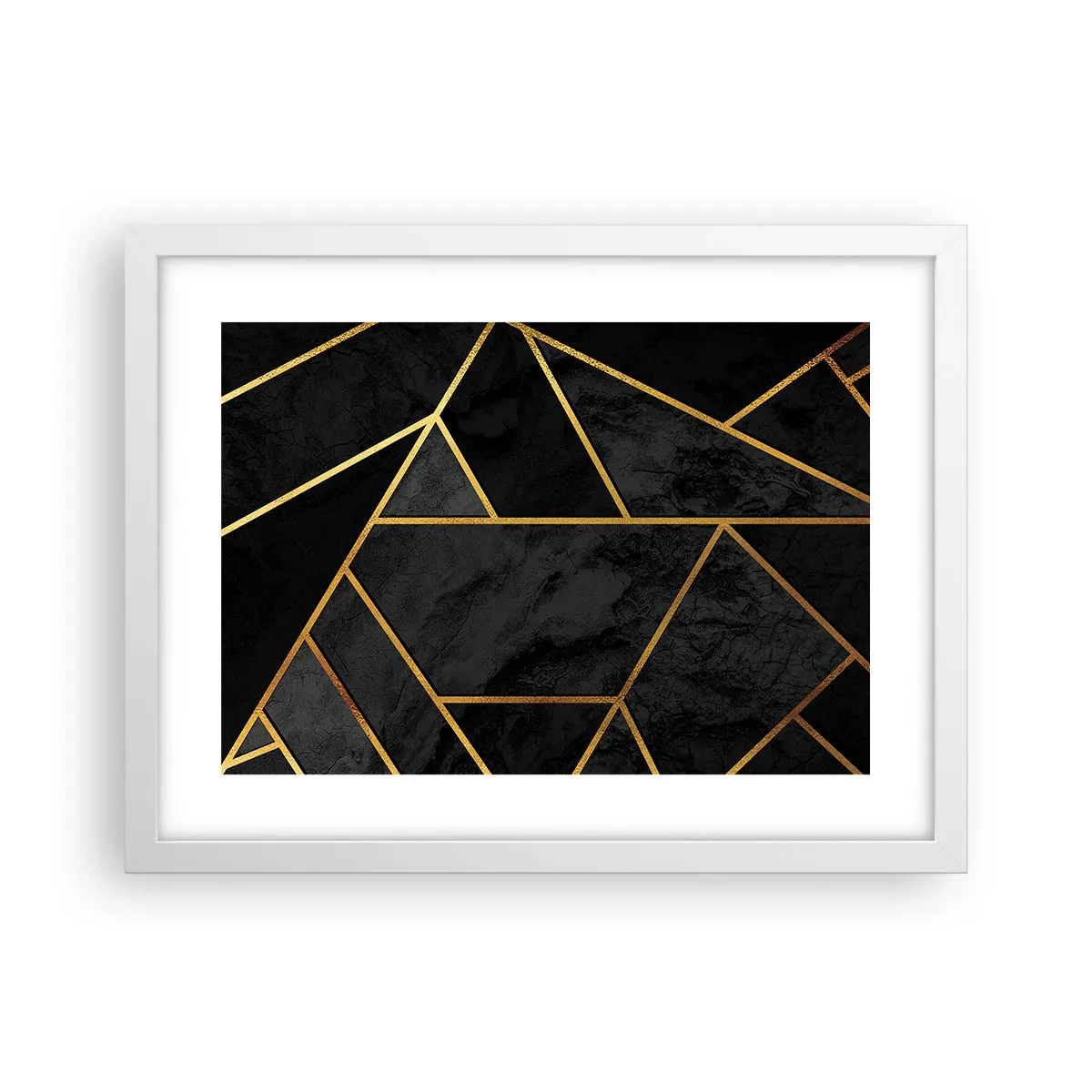 Poster in een witte lijst - Duisternis en glans - 40x30 cm