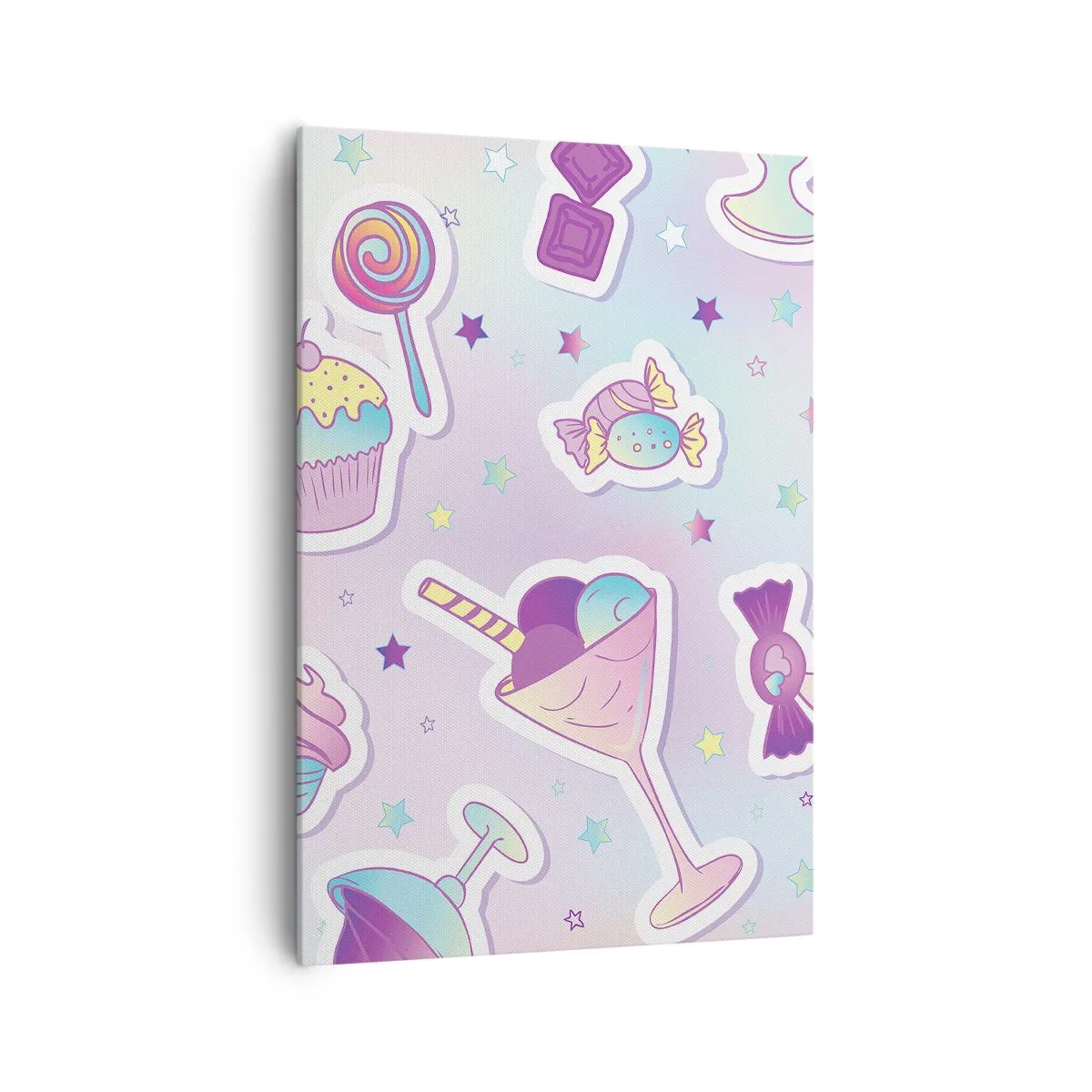 Schilderen op canvas - Dat het elke dag een verjaardag zou zijn - 70x100 cm