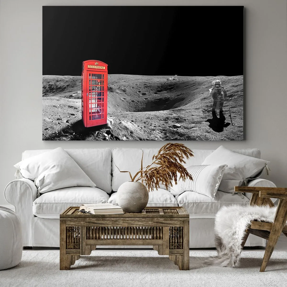 Schilderen op canvas - Een kosmische grap - 100x70 cm