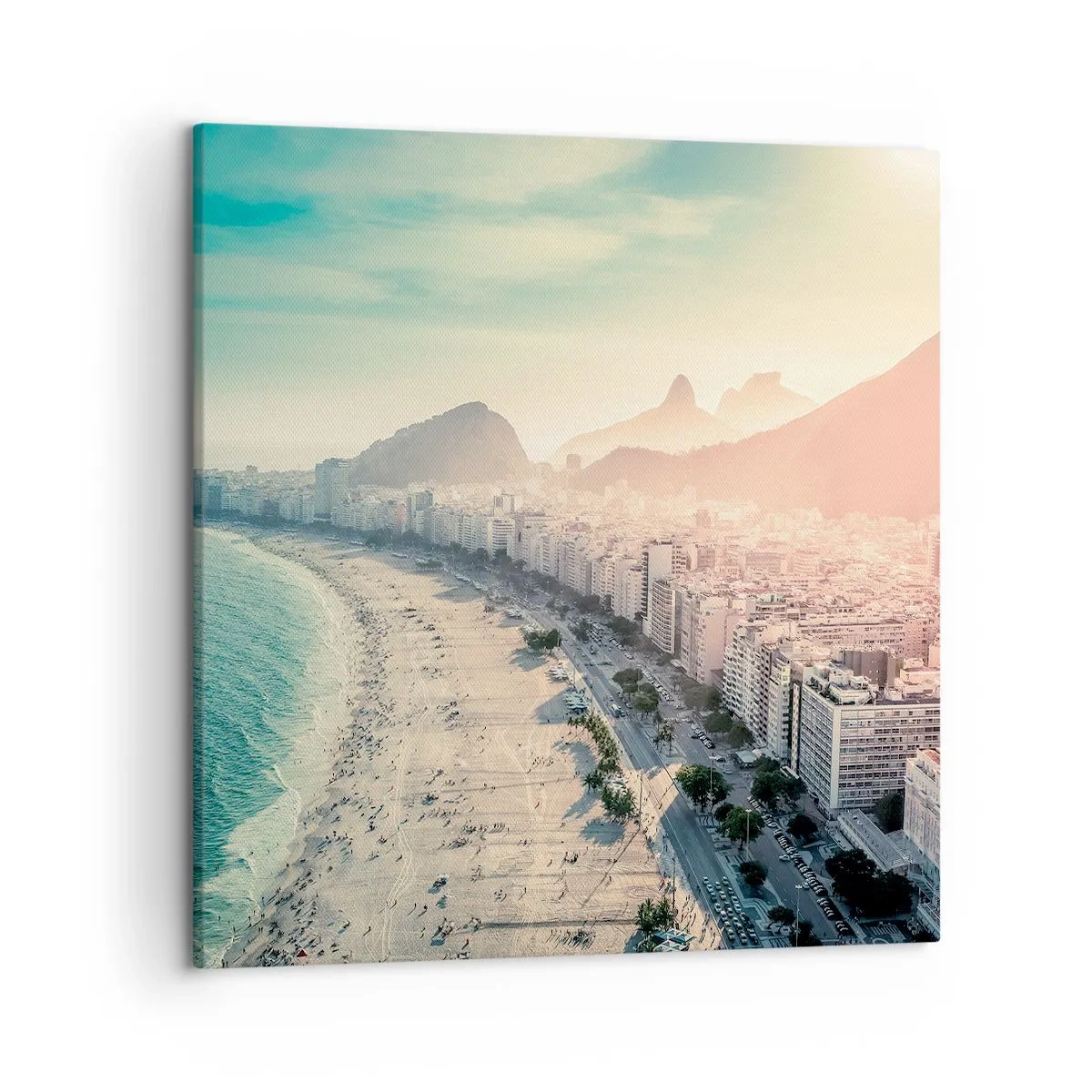 Schilderen op canvas - Eeuwige vakantie in Rio - 50x50 cm