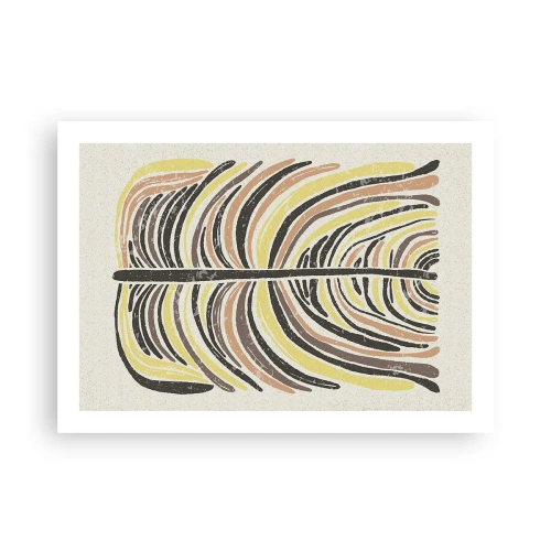 Poster - Abstractie vol leven - 70x50 cm