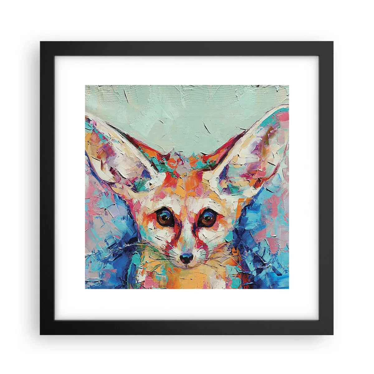 Poster in een zwarte lijst - Ben je klaar voor mij? - 30x30 cm