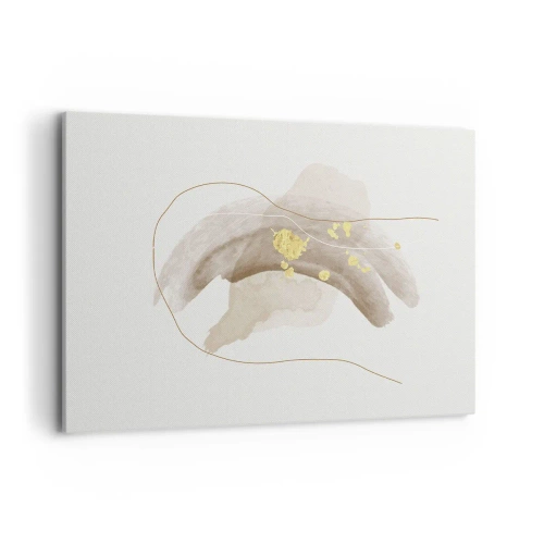 Schilderen op canvas - Ontmoet in de ruimte - 100x70 cm