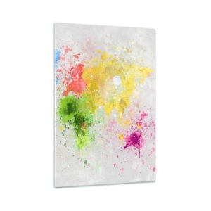 Schilderen op glas - Alle kleuren van de wereld - 70x100 cm