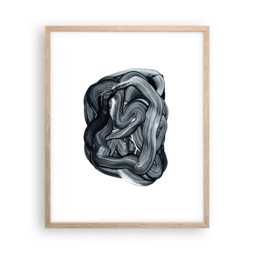 Een poster in een licht eiken lijst - Het is niet zo eenvoudig - 40x50 cm