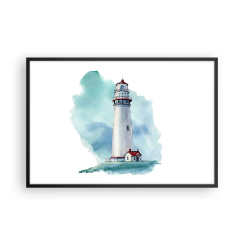 Poster in een zwarte lijst - Blue's zachtaardige zus - 91x61 cm