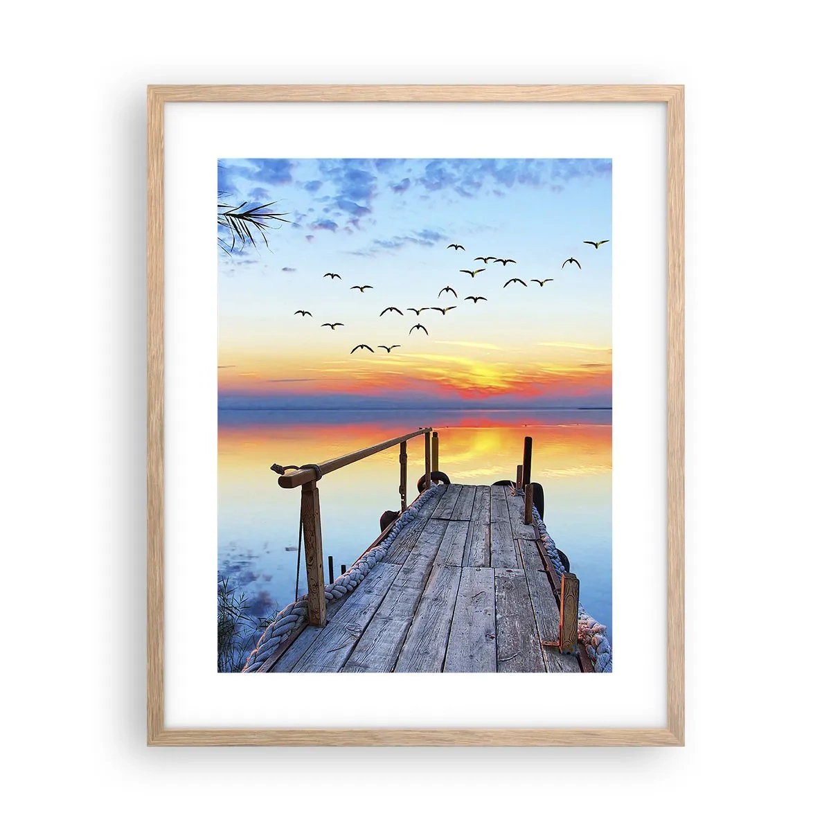 Een poster in een licht eiken lijst - Het is tijd om terug te gaan... - 40x50 cm