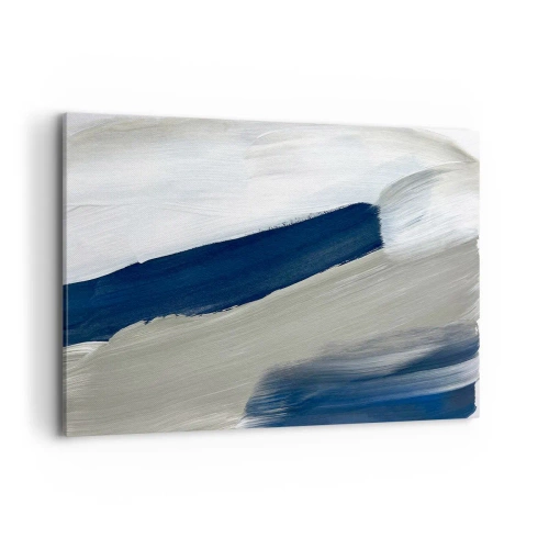 Schilderen op canvas - Ontmoeting met witheid - 120x80 cm