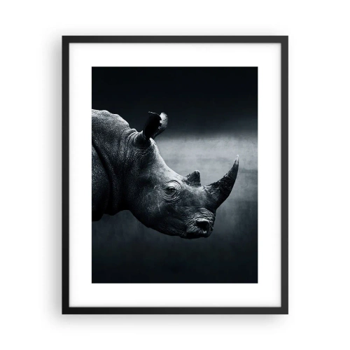 Poster in een zwarte lijst - Rechts profiel - 40x50 cm