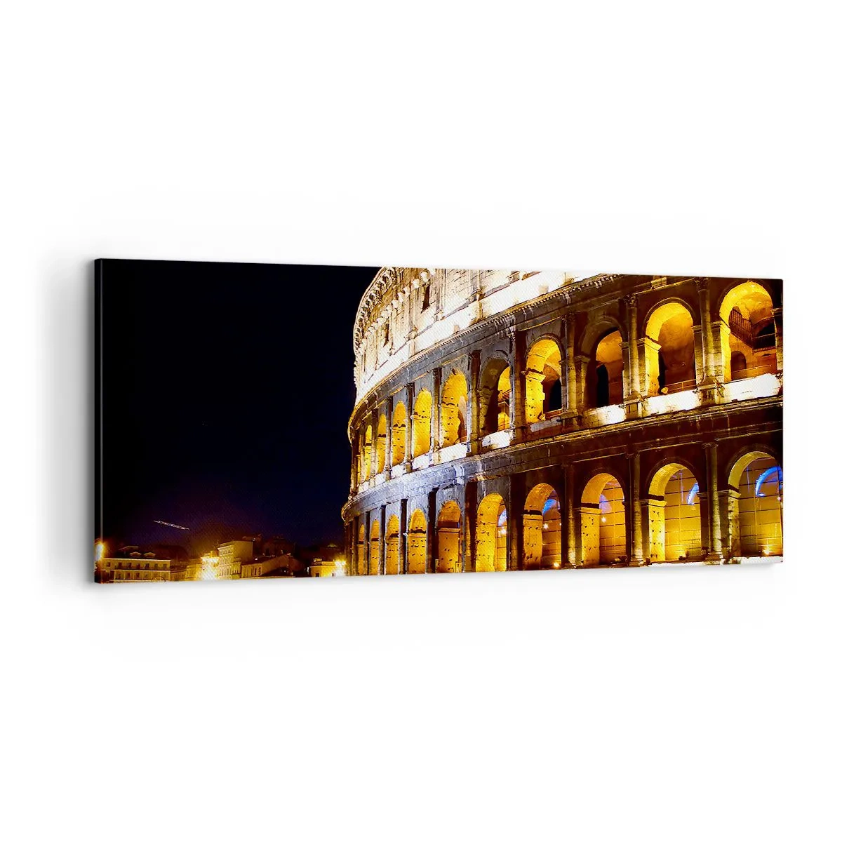Schilderen op canvas - Het is tijd om de Olympische Spelen te starten - 100x40 cm
