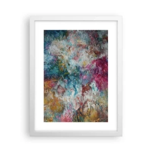 Poster in een witte lijst - Volledig in bloei - 30x40 cm