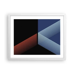 Poster in een witte lijst - Een eenvoudig verhaal - 50x40 cm