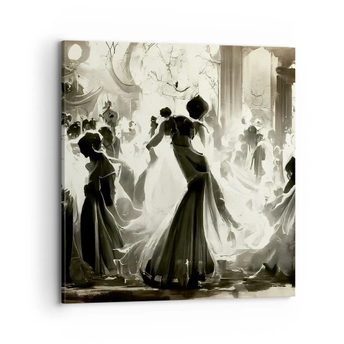 Schilderen op canvas - De grote maskerade - 70x70 cm