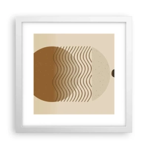 Poster in een witte lijst - Over de oorsprong van geometrische figuren - 30x30 cm