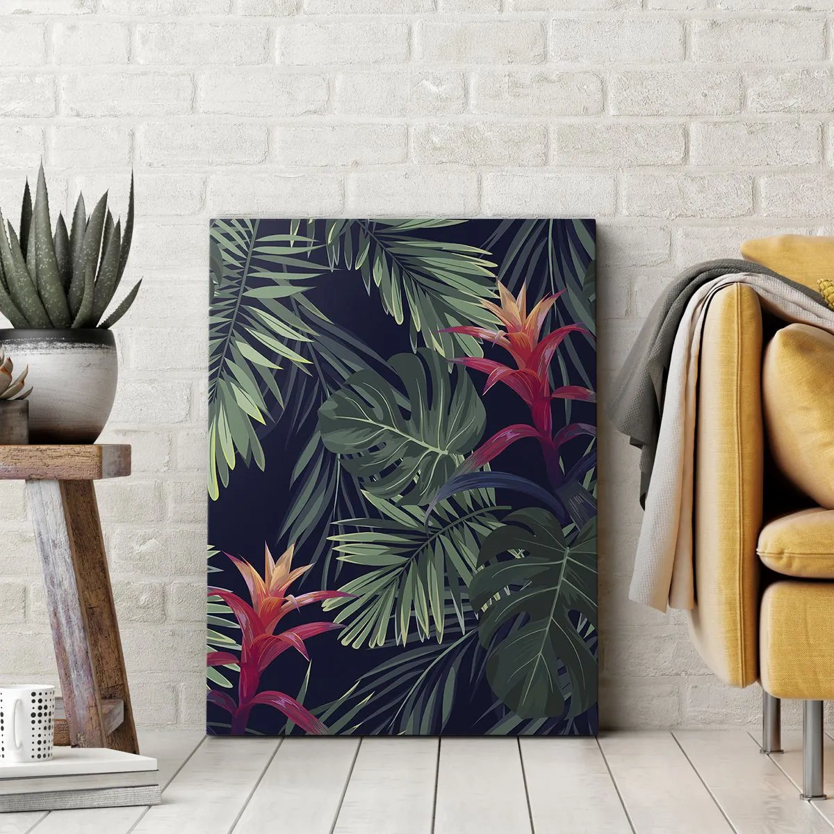 Schilderen op canvas - Ontsteken in het groen - 50x70 cm