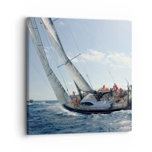 Schilderen op canvas - Laat de betere zegevieren - 30x30 cm