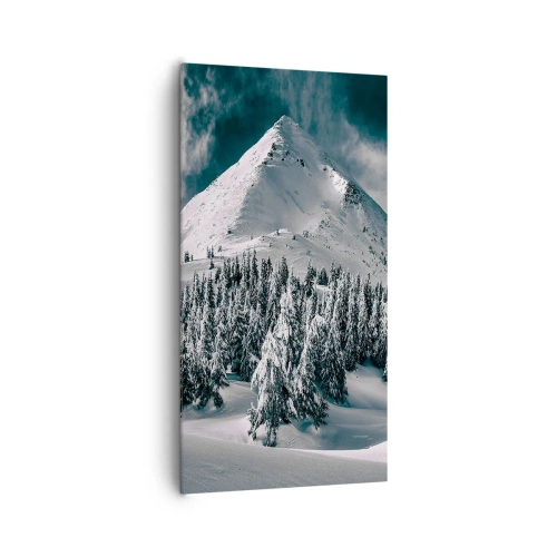 Schilderen op canvas - Het land van sneeuw en ijs - 65x120 cm