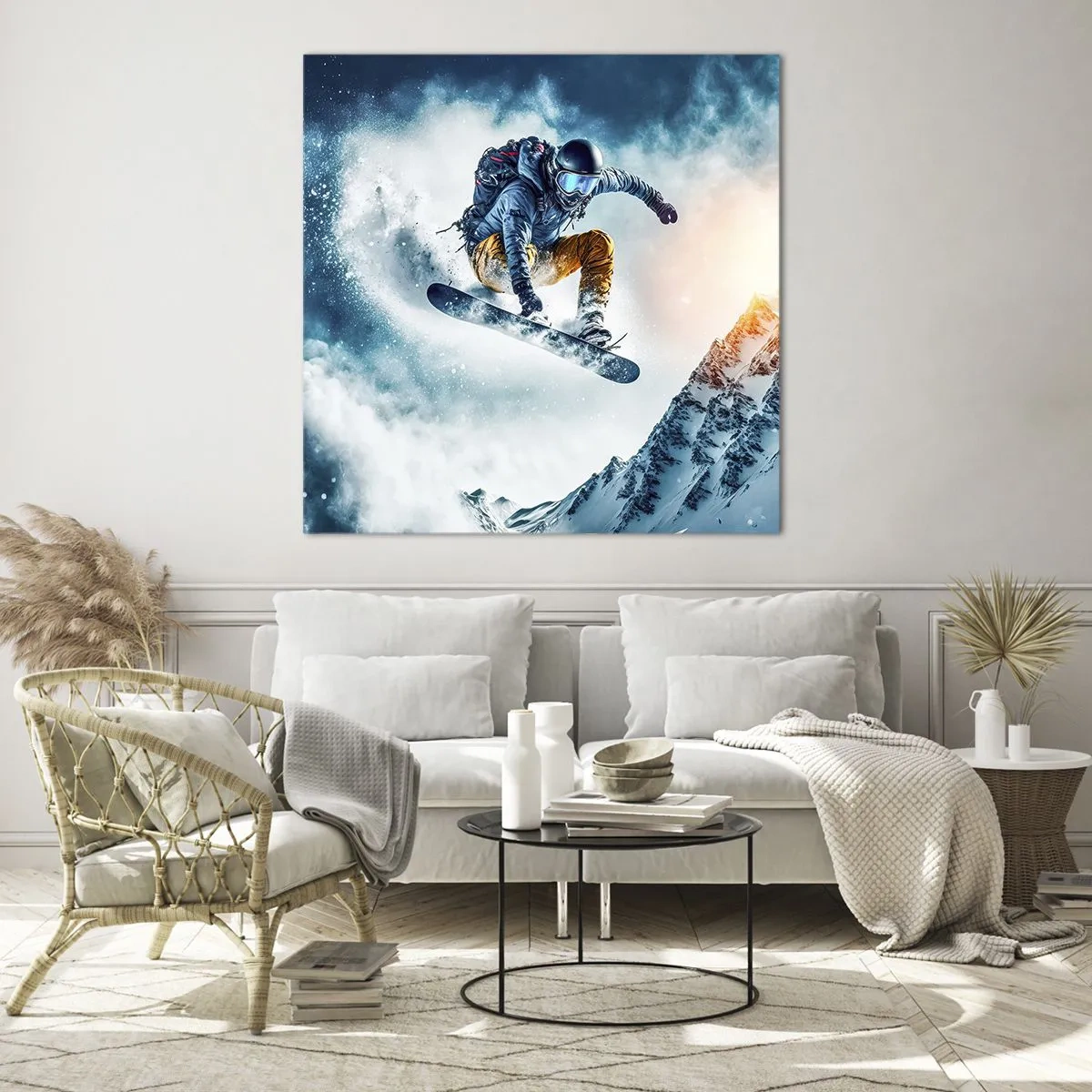 Schilderen op glas - Extreme emoties - 70x70 cm