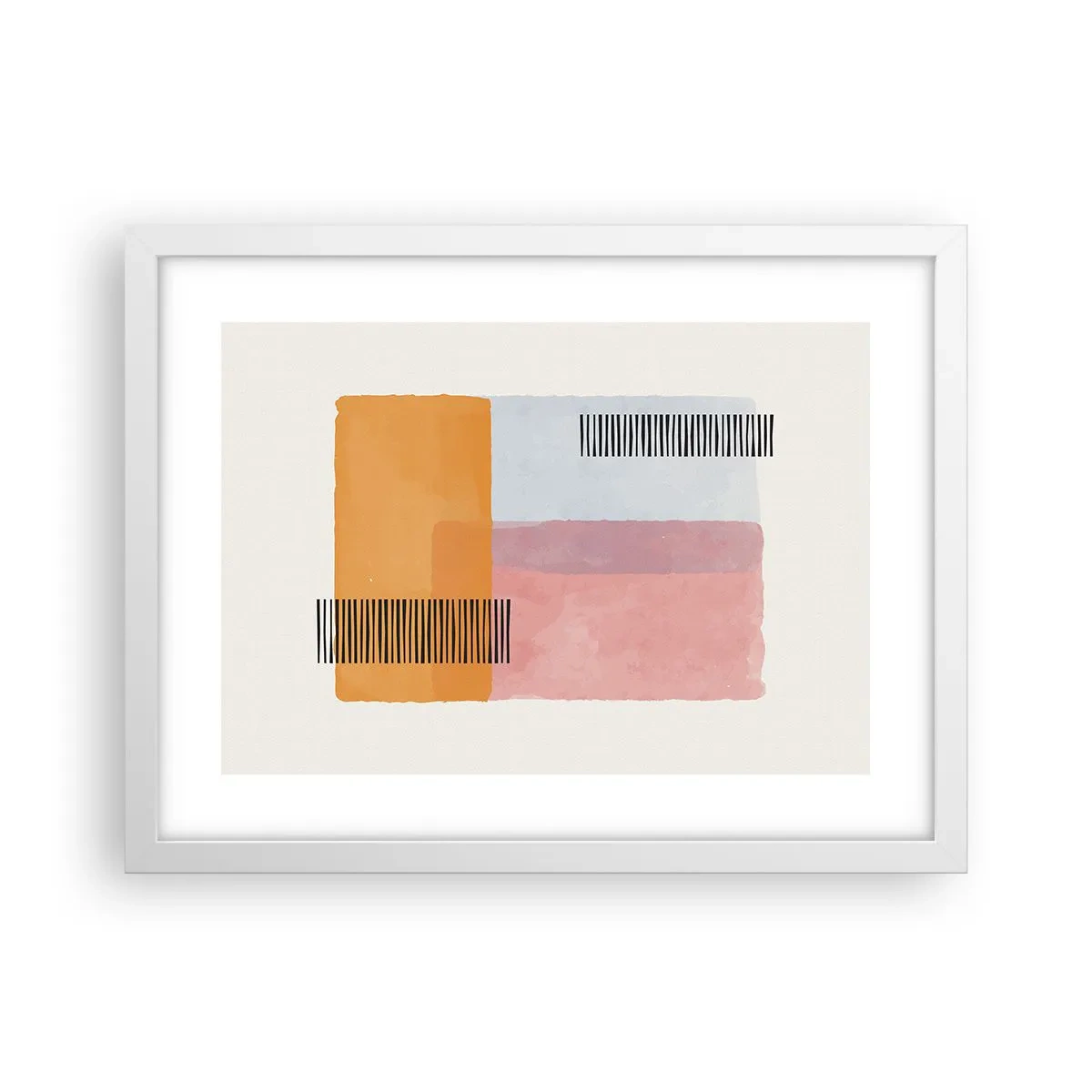 Poster in een witte lijst - Van hoek tot hoek - 40x30 cm