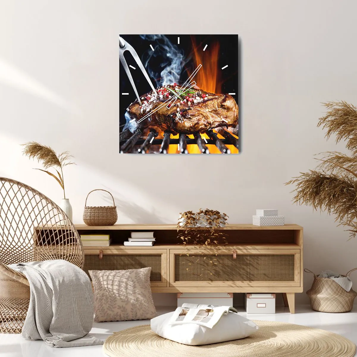 Wandklok - Klok - Sappig en geurig - 40x40 cm