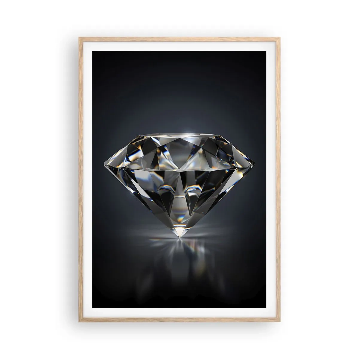 Een poster in een licht eiken lijst - Beste vriendinnen - 70x100 cm