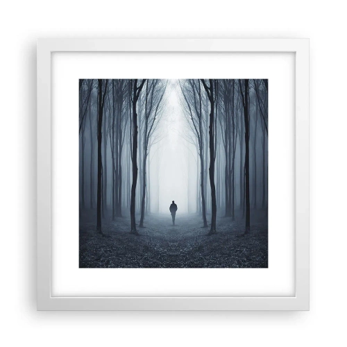 Poster in een witte lijst - En alles is eenvoudig en duidelijk - 30x30 cm