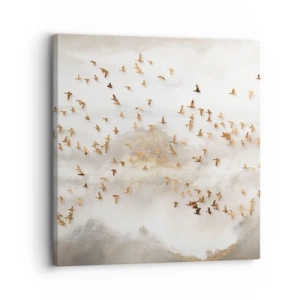 Schilderen op canvas - Het is tijd… - 30x30 cm