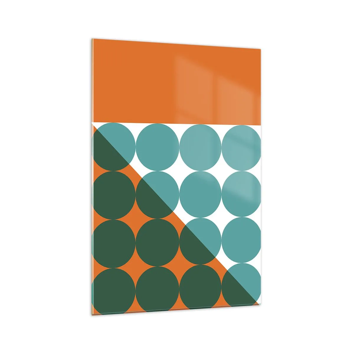 Schilderen op glas - Omhoog en diagonaal - 70x100 cm