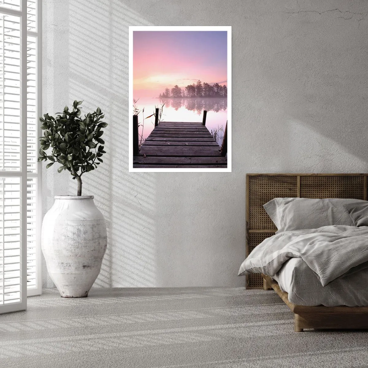 Poster - Van de lila mist... - 50x70 cm